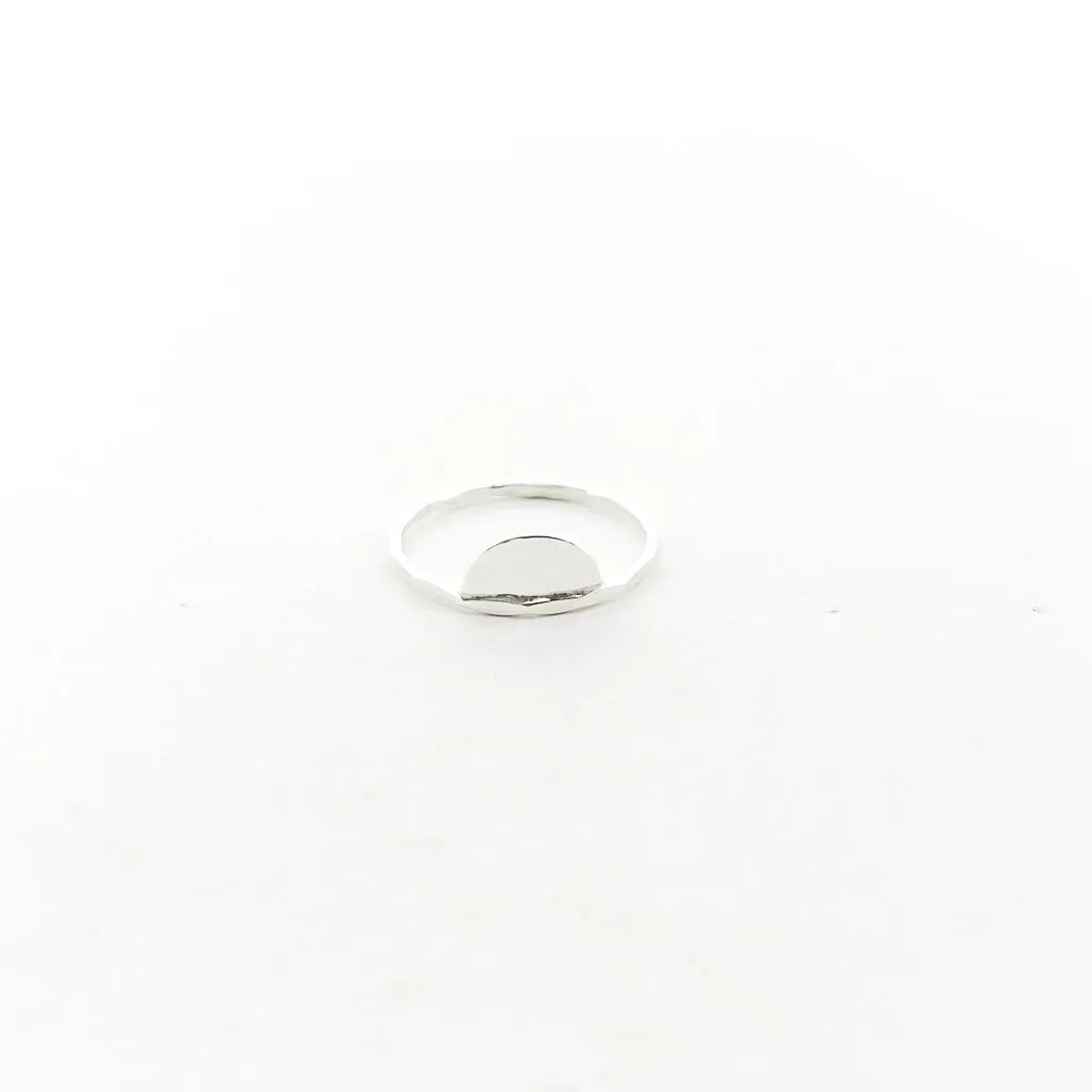 Impressions Half Circle Ring | Silver