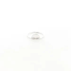 Impressions Half Circle Ring | Silver
