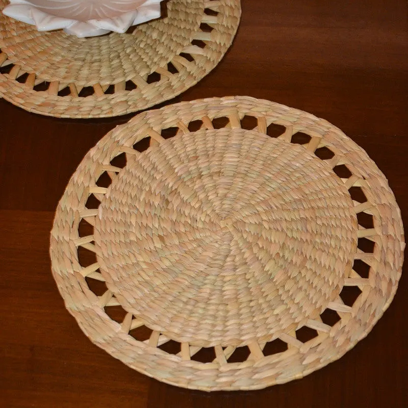 Kauna Round Placemats | 32 x 32 cm | Set of 2