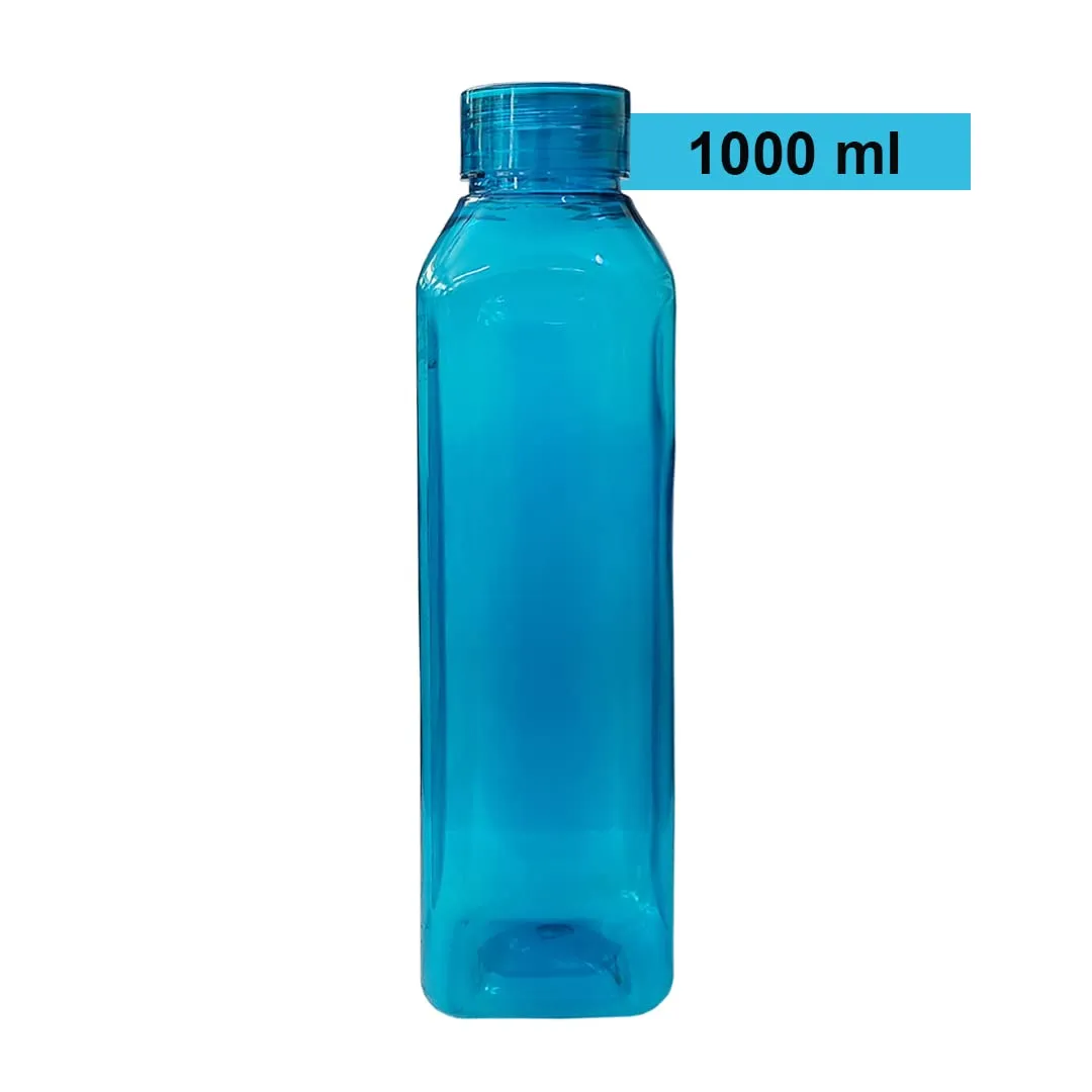 Kuber Industries BPA Free Plastic Water Bottles | Breakproof, Leakproof, Food Grade PET Bottles | Water Bottle for Kids & Adults | Plastic Bottle Set of 6 |Natural (Pack of 2)