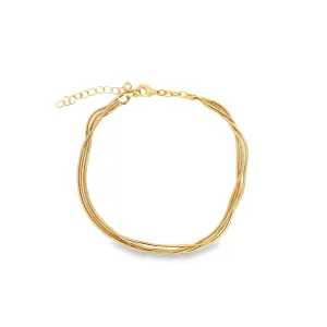Layered Smooth Box Chain Bracelet
