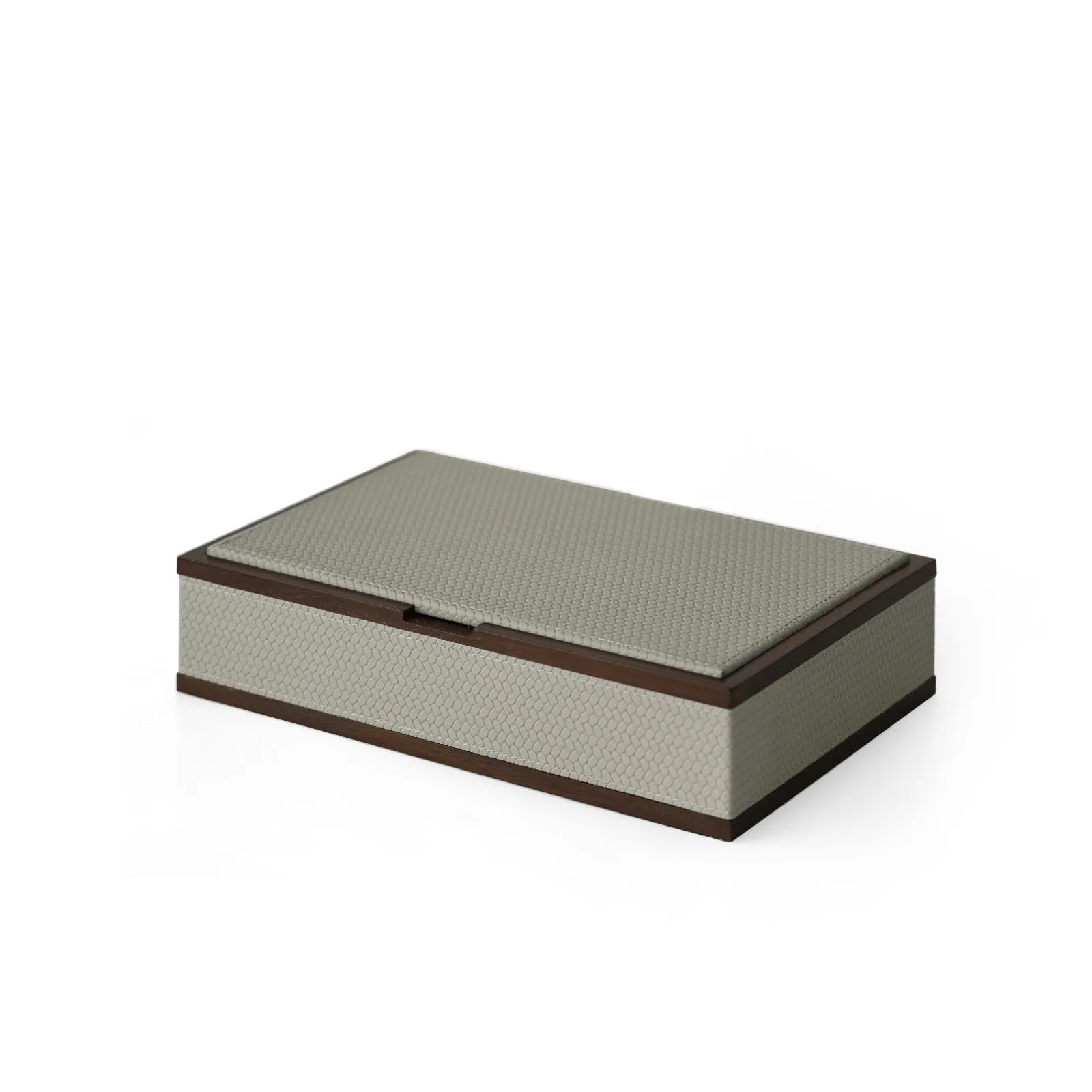 Leather Walnut Jewelry Box