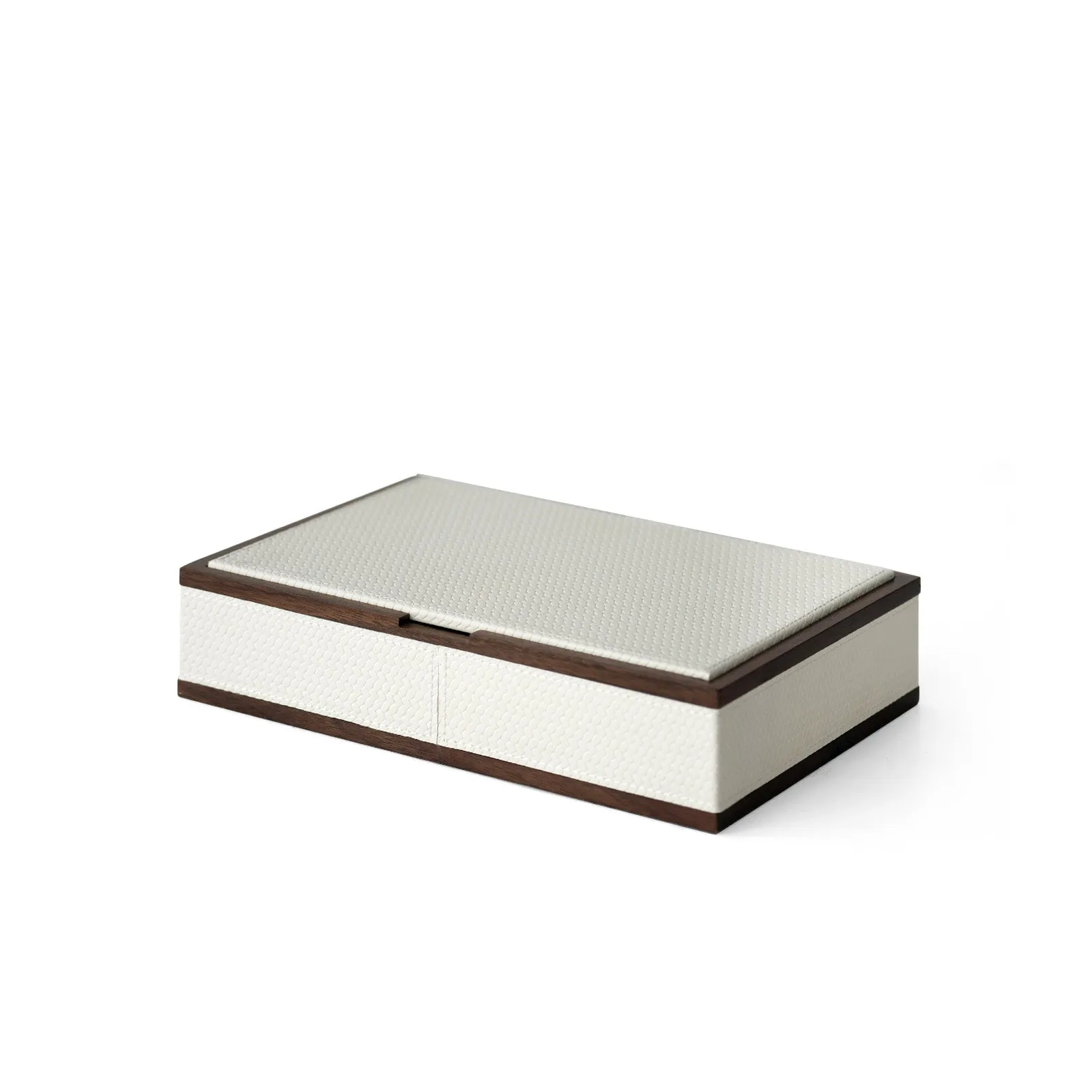 Leather Walnut Jewelry Box