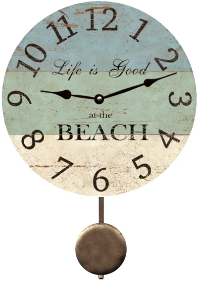 Life is Good at the Beach Clock