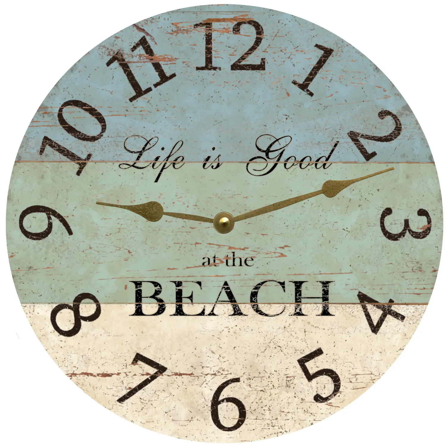 Life is Good at the Beach Clock