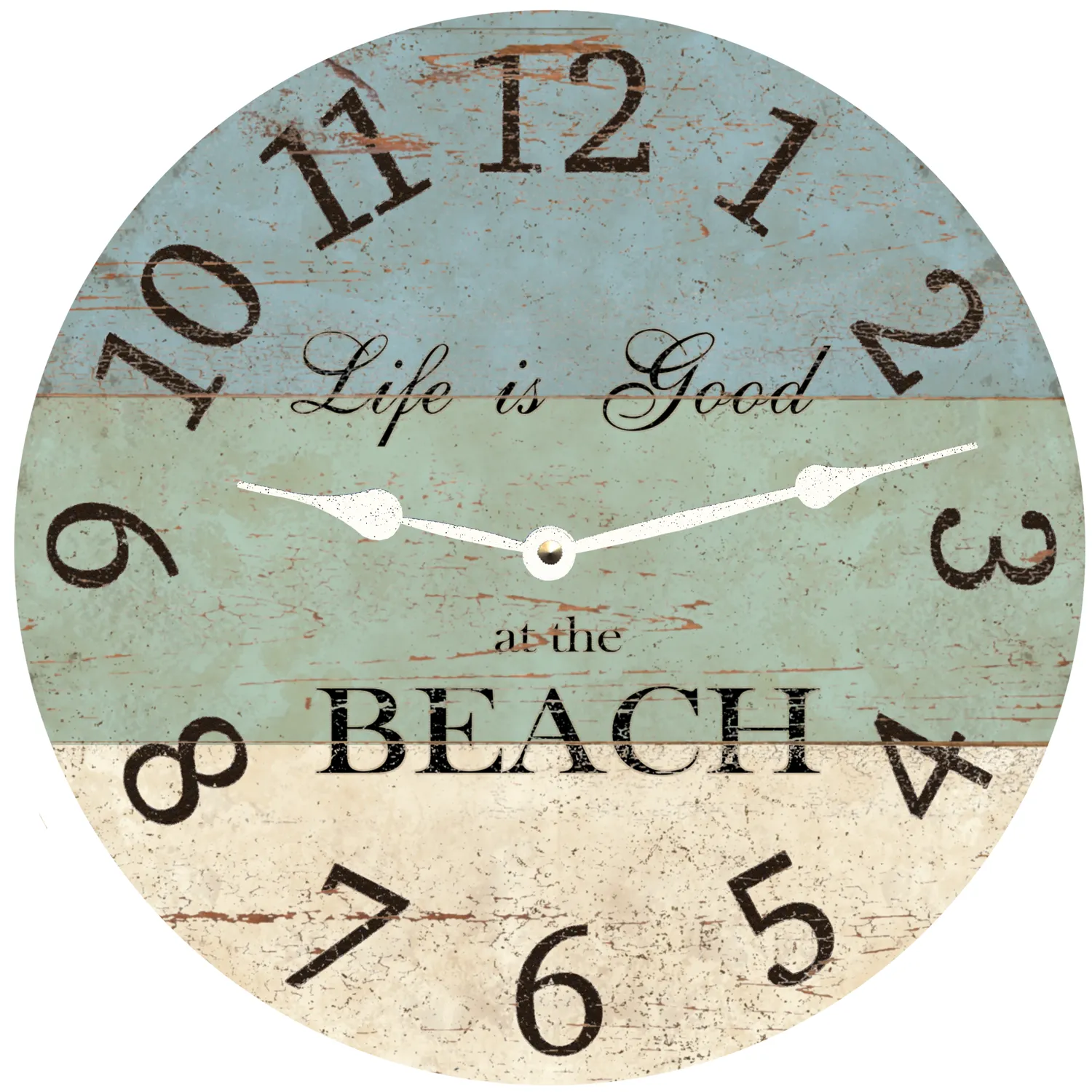 Life is Good at the Beach Clock