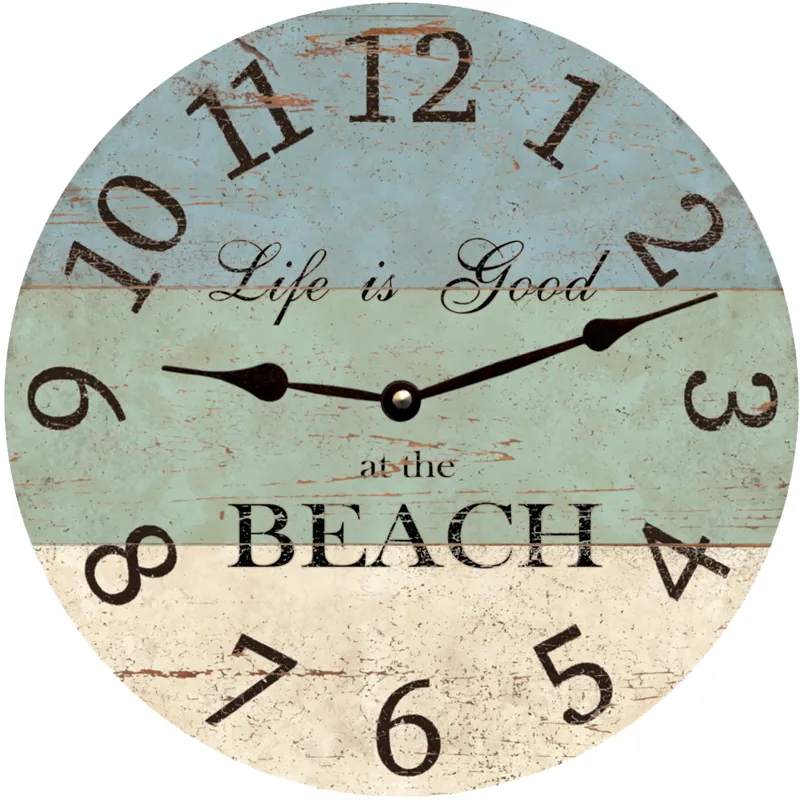 Life is Good at the Beach Clock