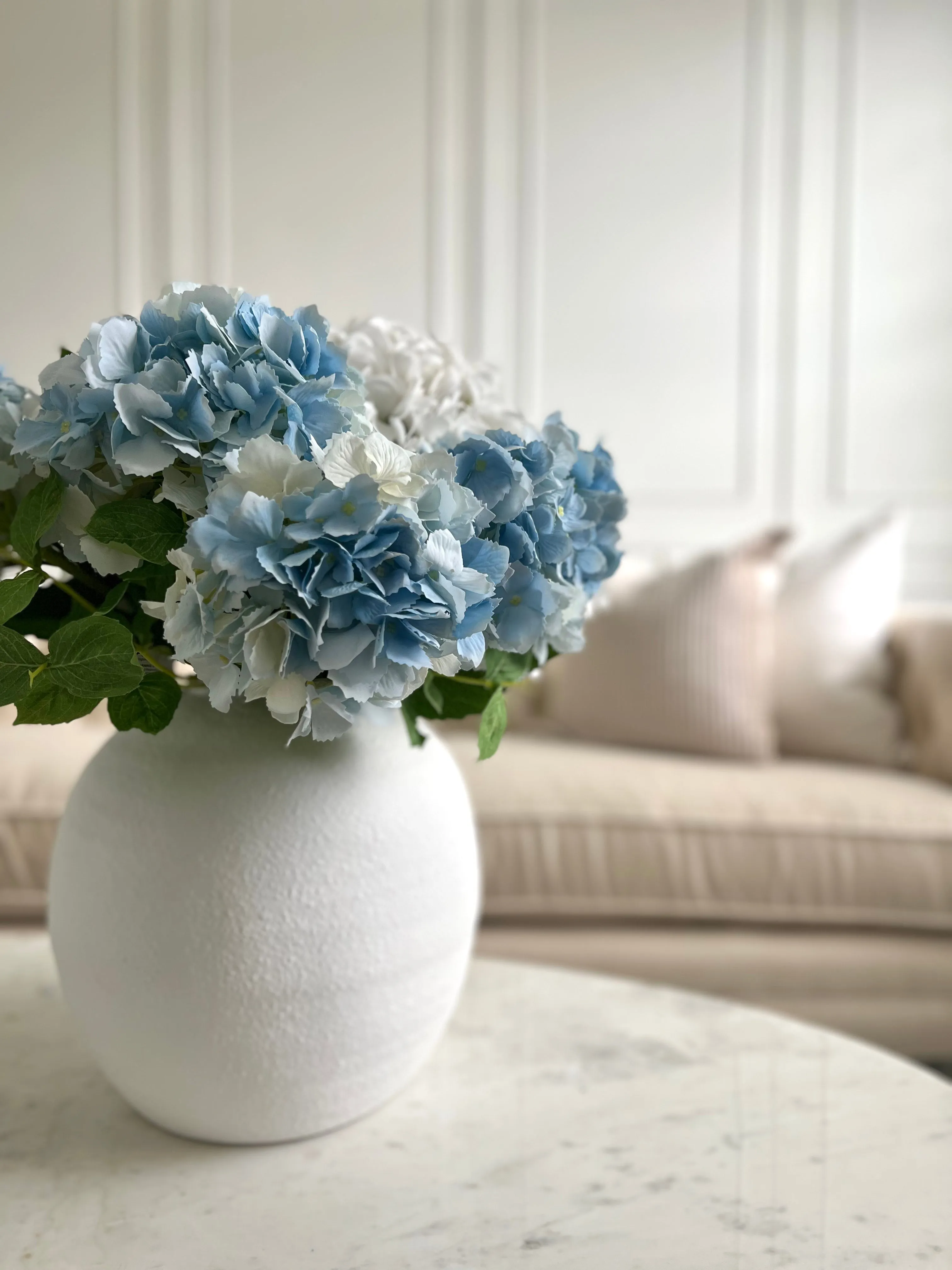 Light Blue Real Touch Hydrangea 20”