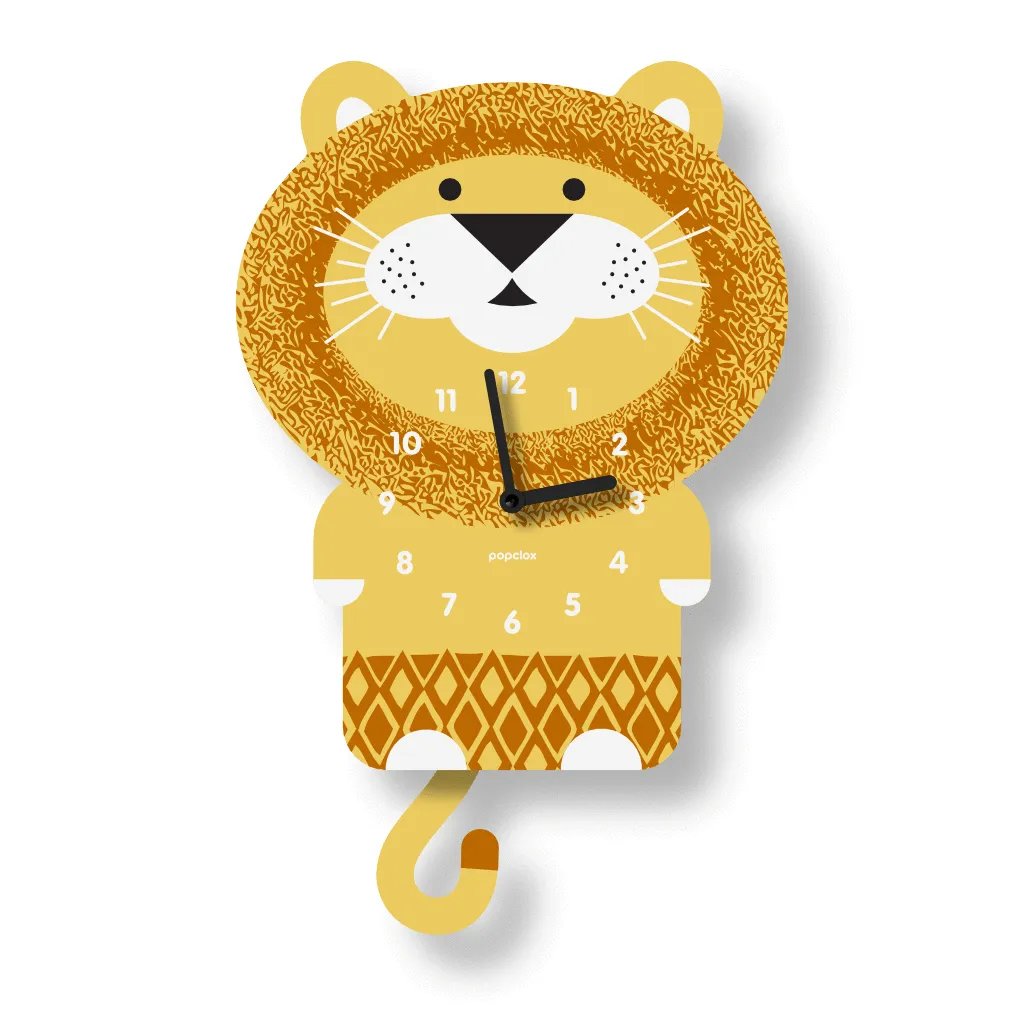 Lion Acrylic Pendulum Clock by Popclox