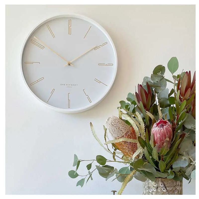 Maya Clock - White (40cm)