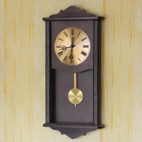 MERISHOPP Clock Metal Pendulum Hanging Decor Wall Clock Desk Clocks DIY Clock Movement Length 20cm