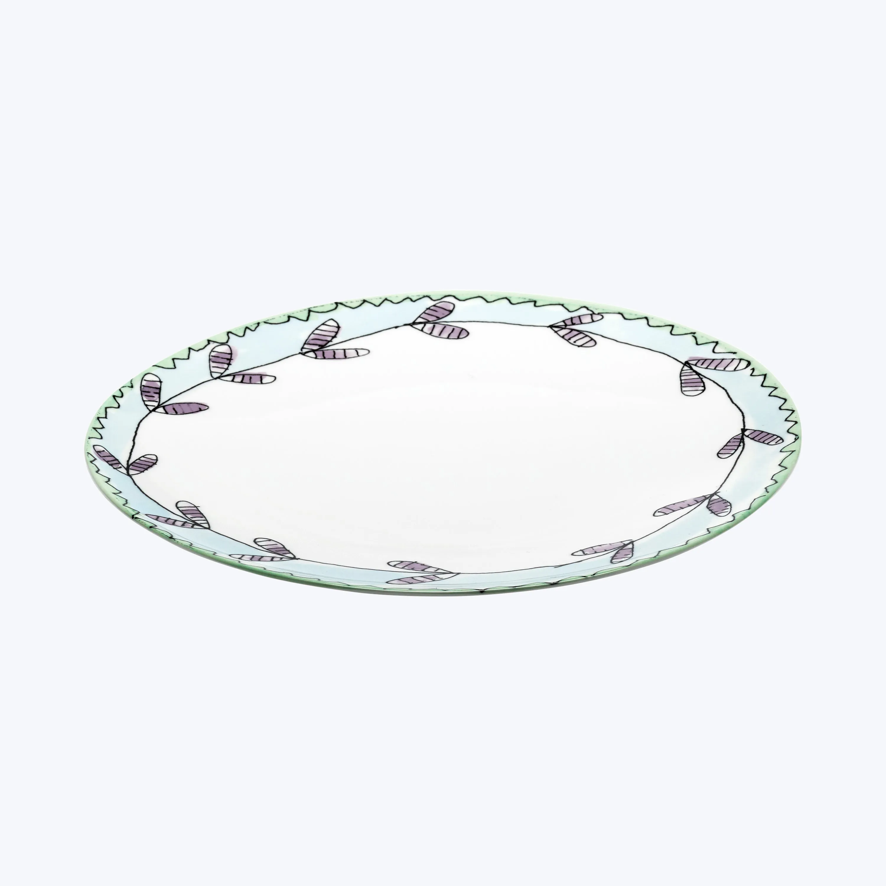 Midnight Flowers Dinner Plate