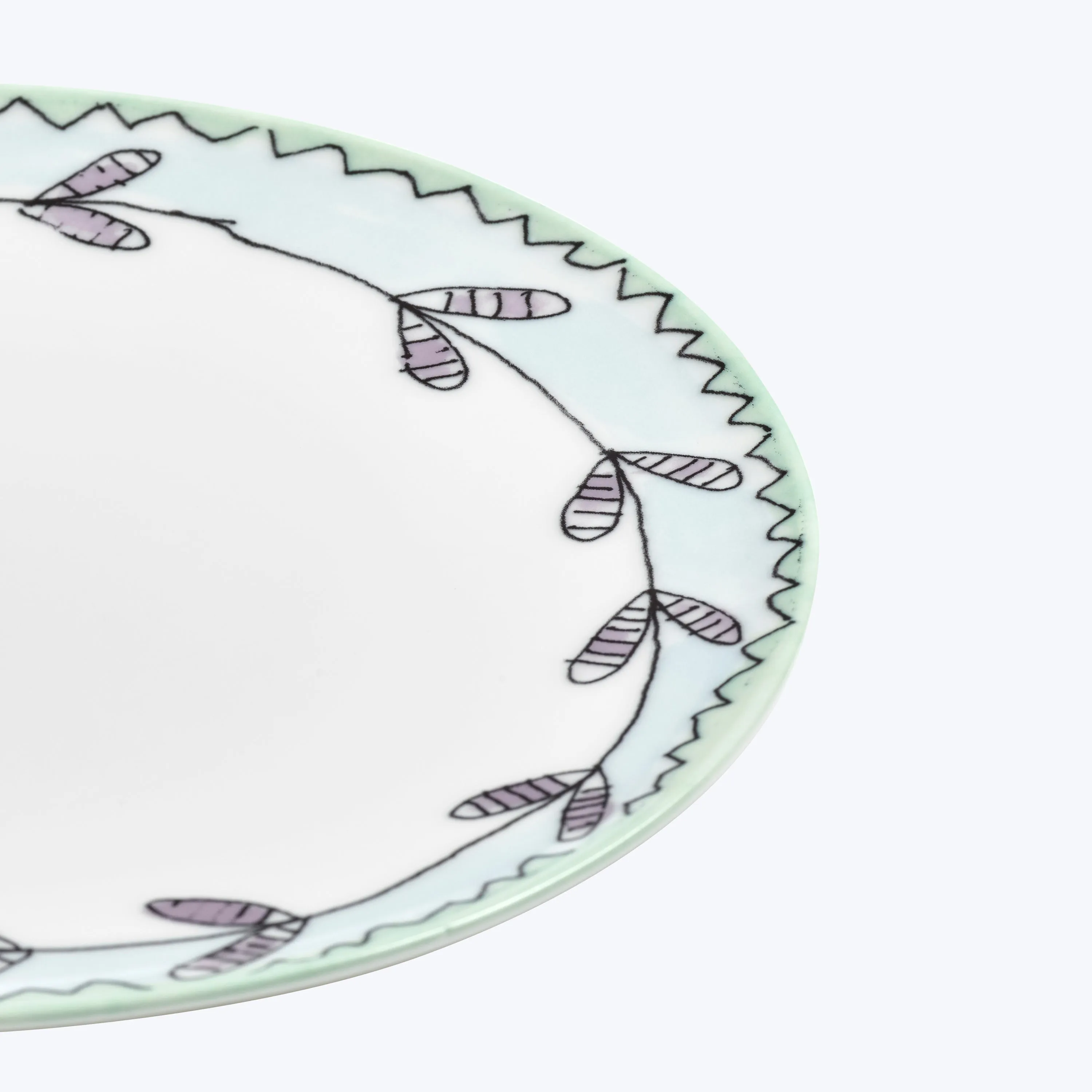 Midnight Flowers Dinner Plate