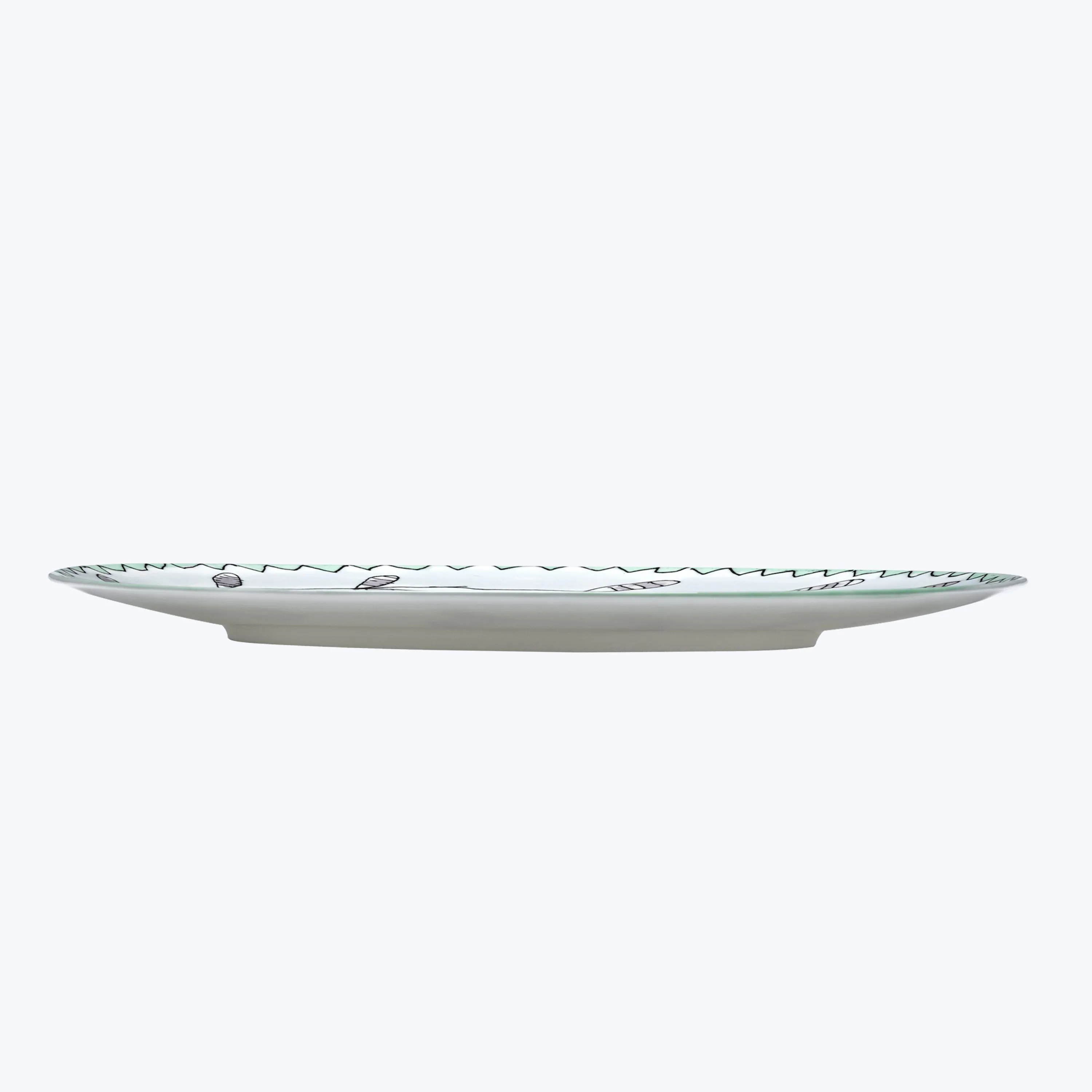 Midnight Flowers Dinner Plate