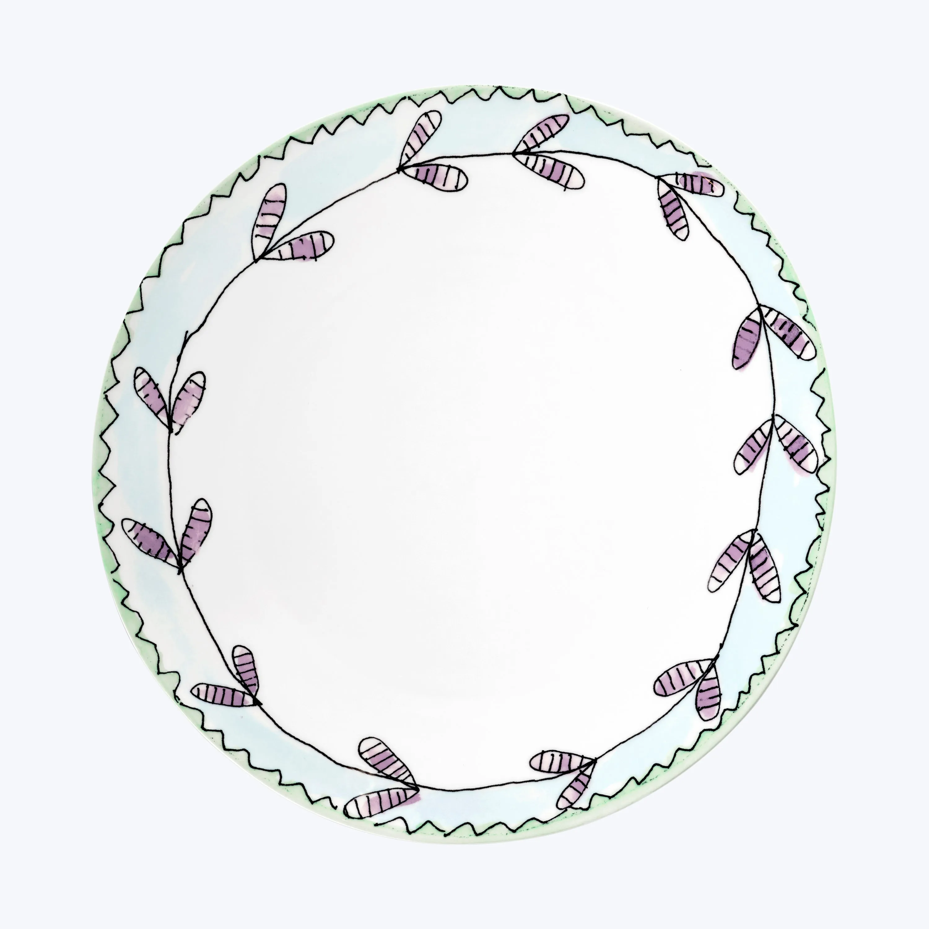 Midnight Flowers Dinner Plate