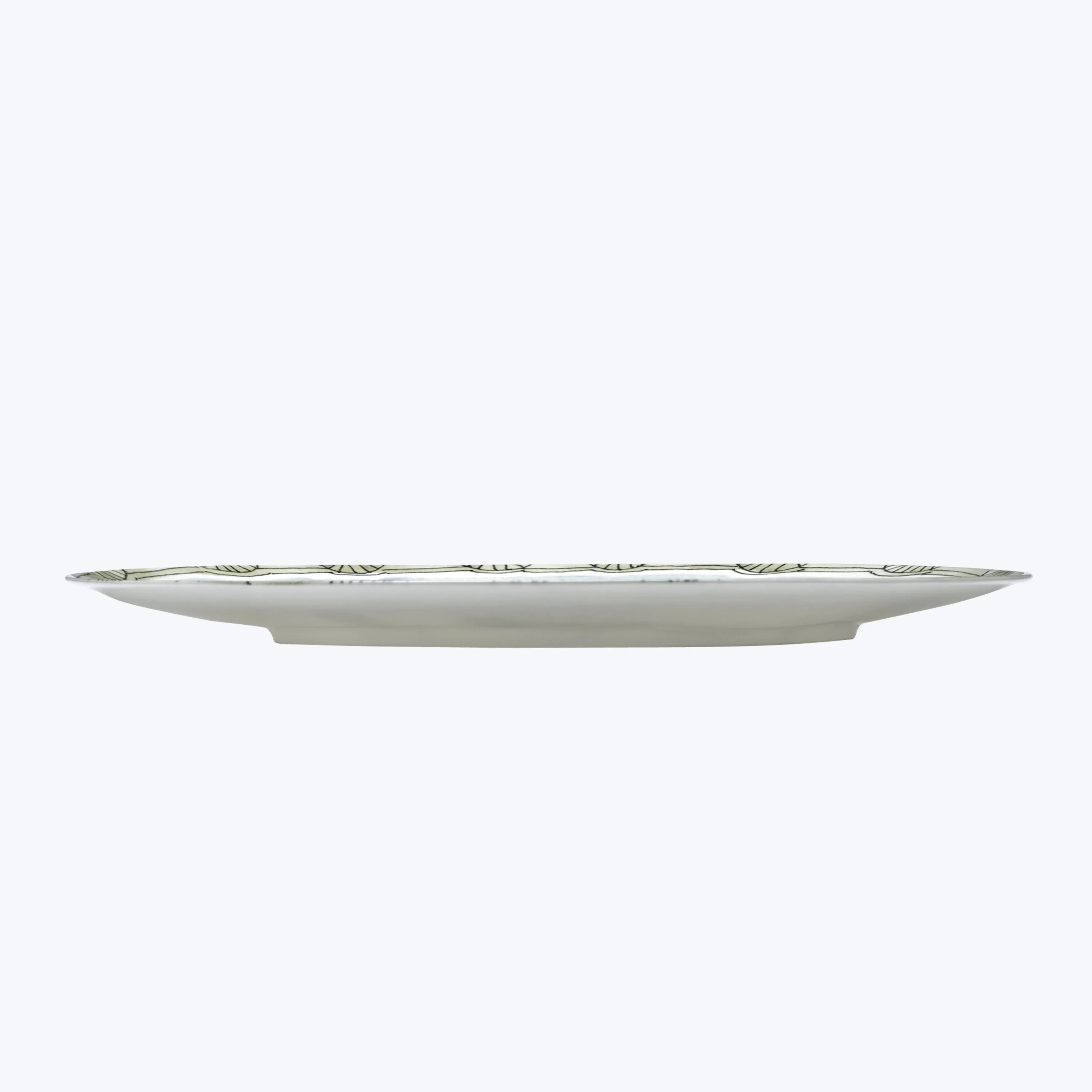 Midnight Flowers Dinner Plate