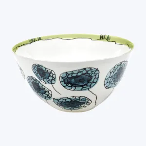 Midnight Flowers Soup Bowl