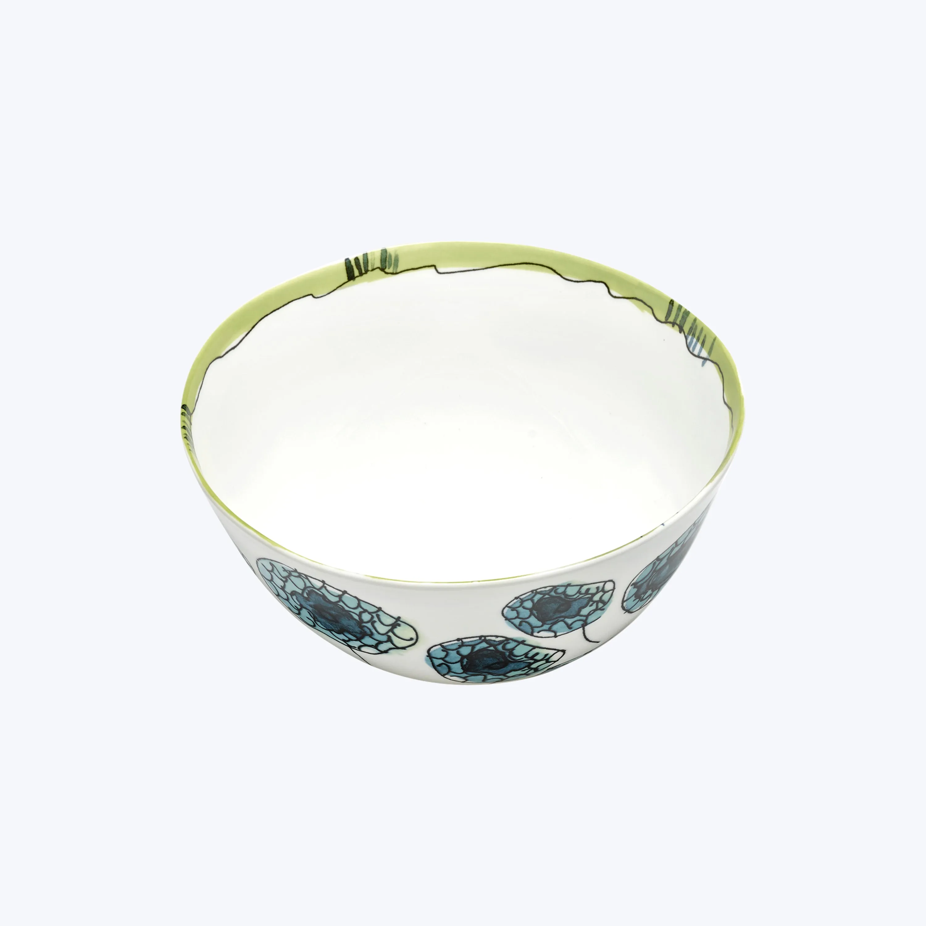 Midnight Flowers Soup Bowl