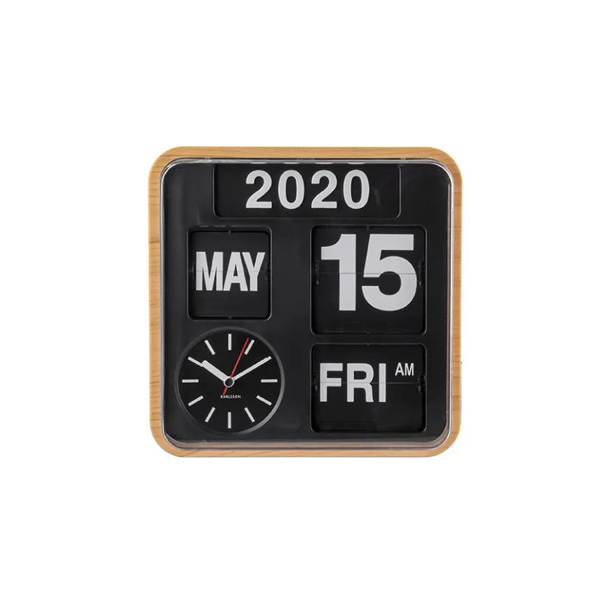 Mini Flip Clock – Wood
