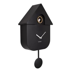 Modern Cuckoo Wall Clock - Black