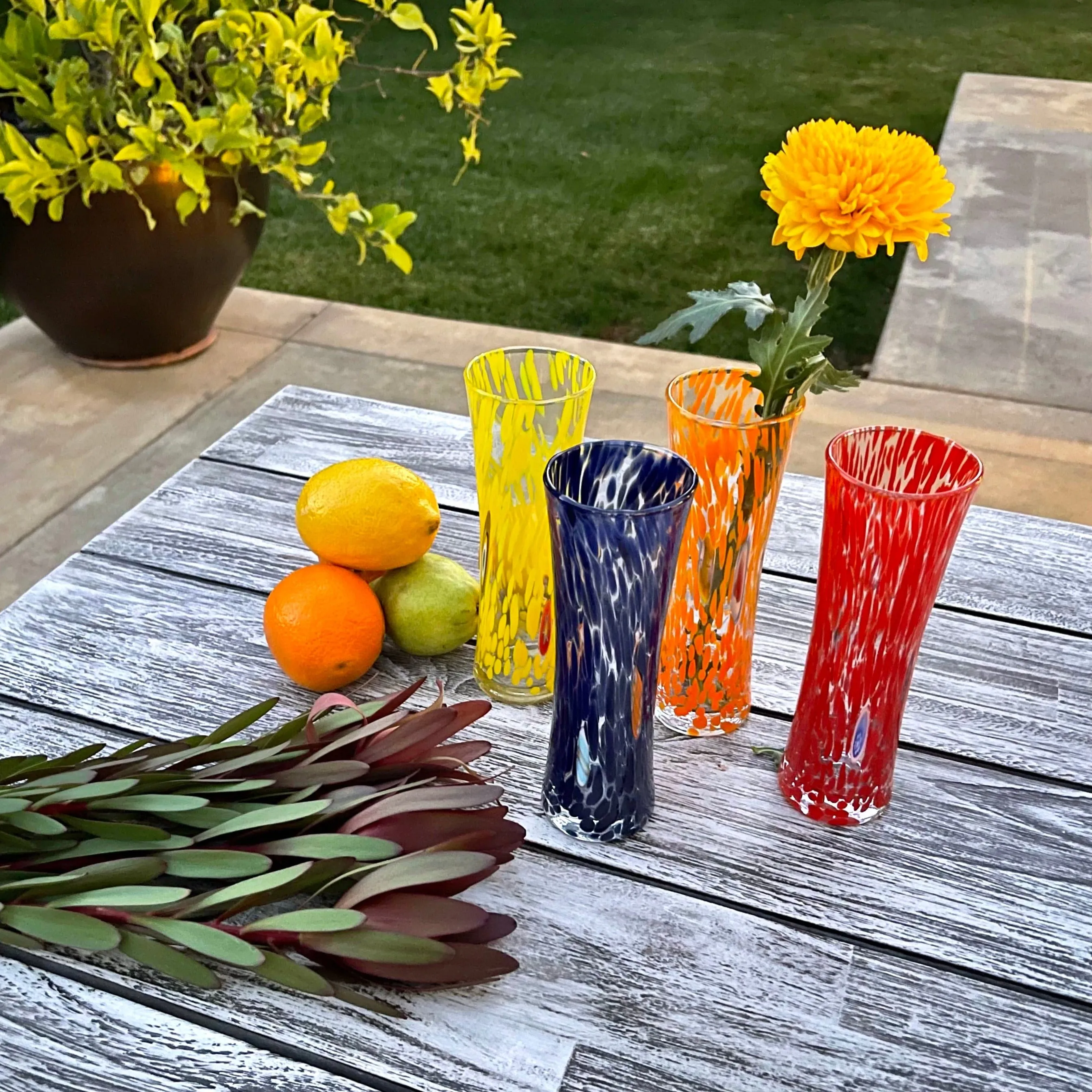 Murano Glass Bud Vase, Contemporary, Made in Italy