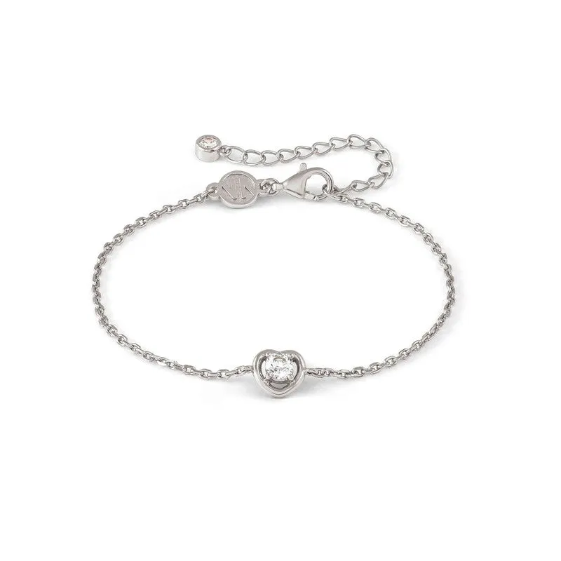 Nomination CosmicLove Bracelet, Heart, Cubic Zirconia, Sterling Silver