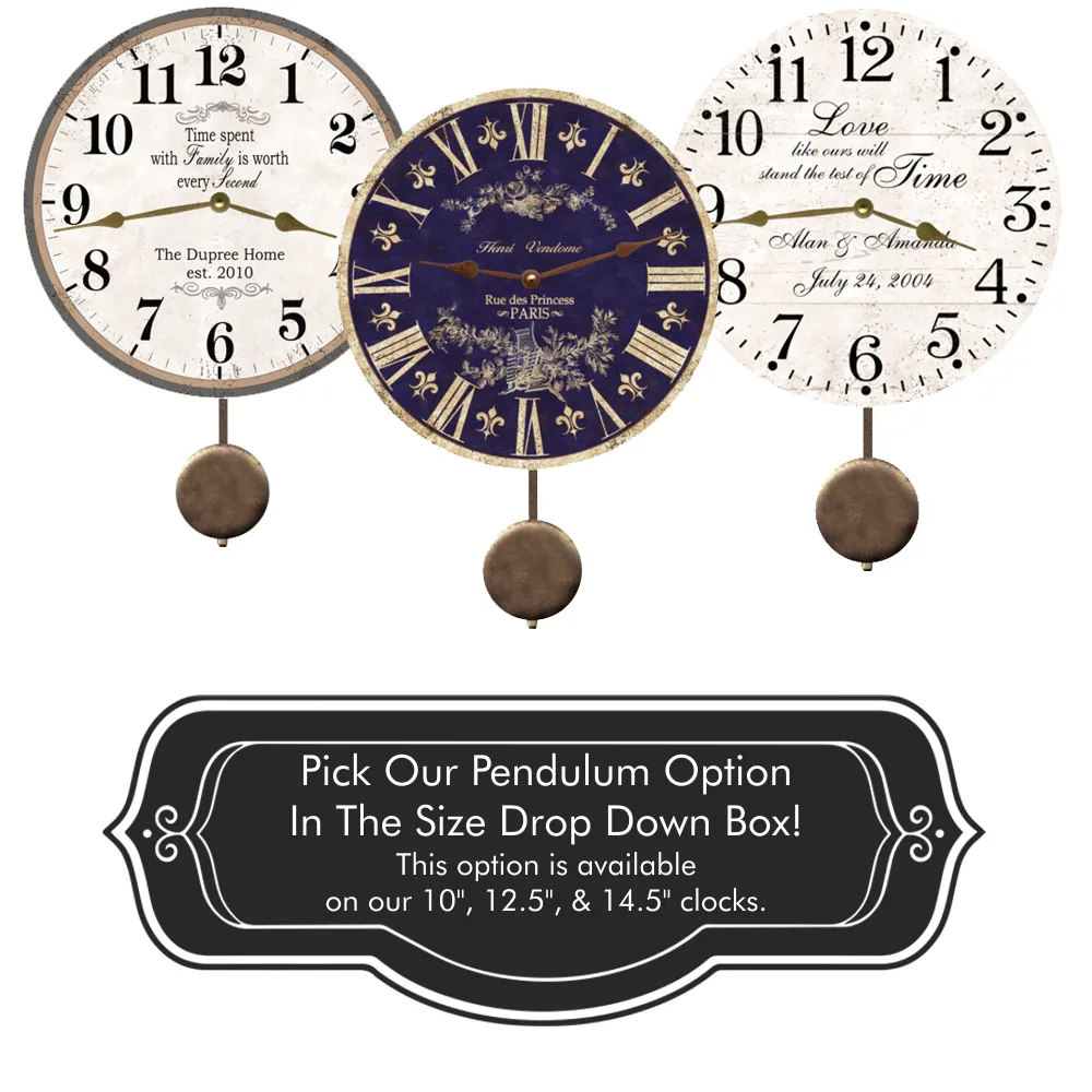 Personalized Crab Clock