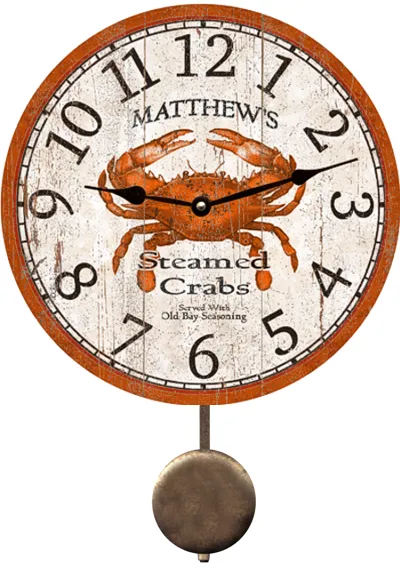 Personalized Crab Clock