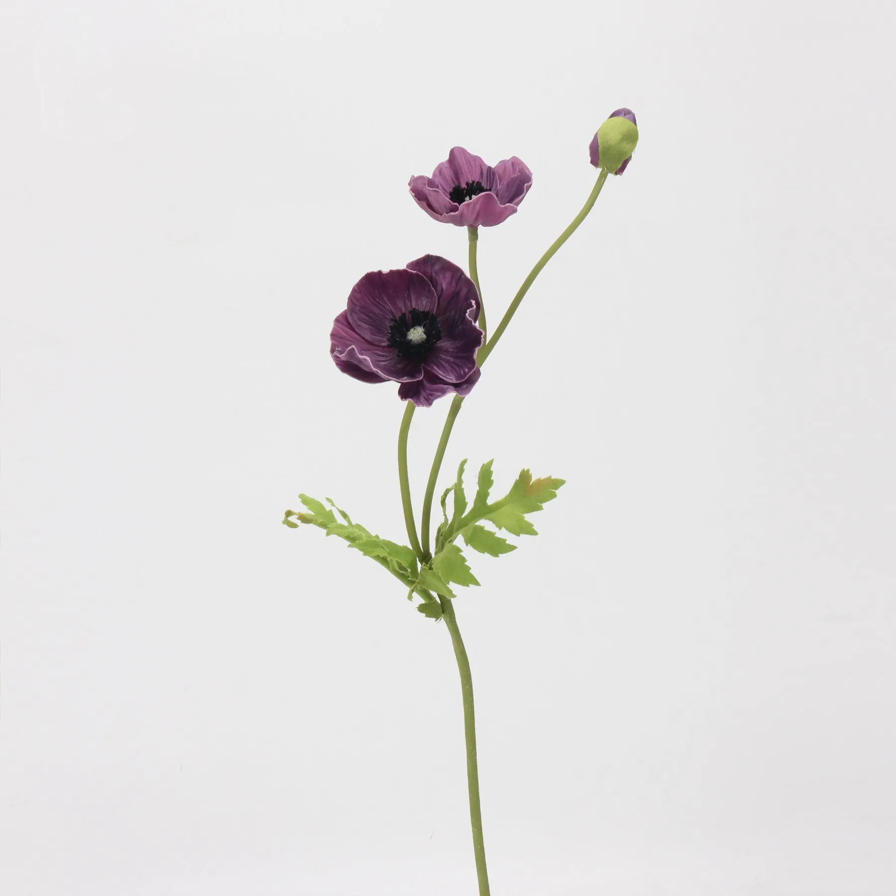 Premium Real Touch Poppy Spray Stem