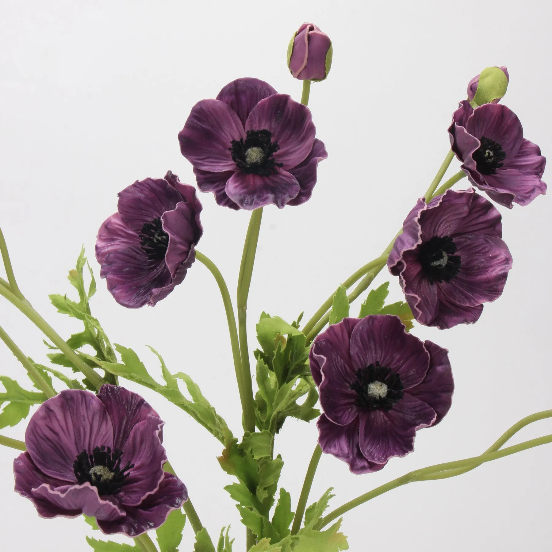 Premium Real Touch Poppy Spray Stem