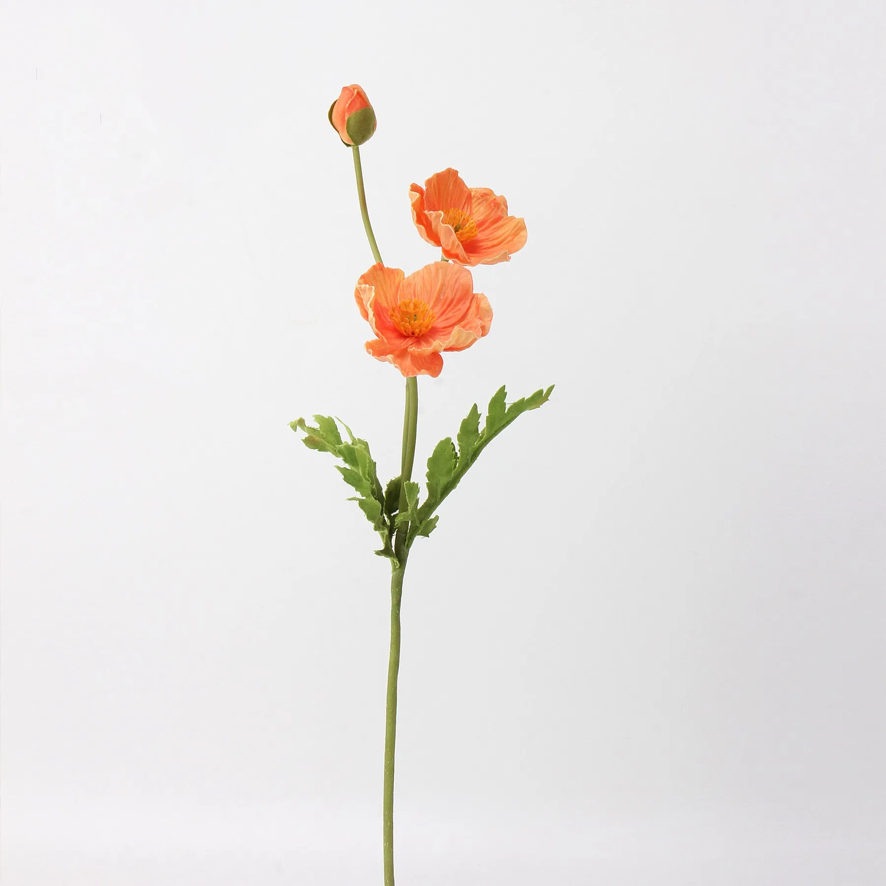 Premium Real Touch Poppy Spray Stem
