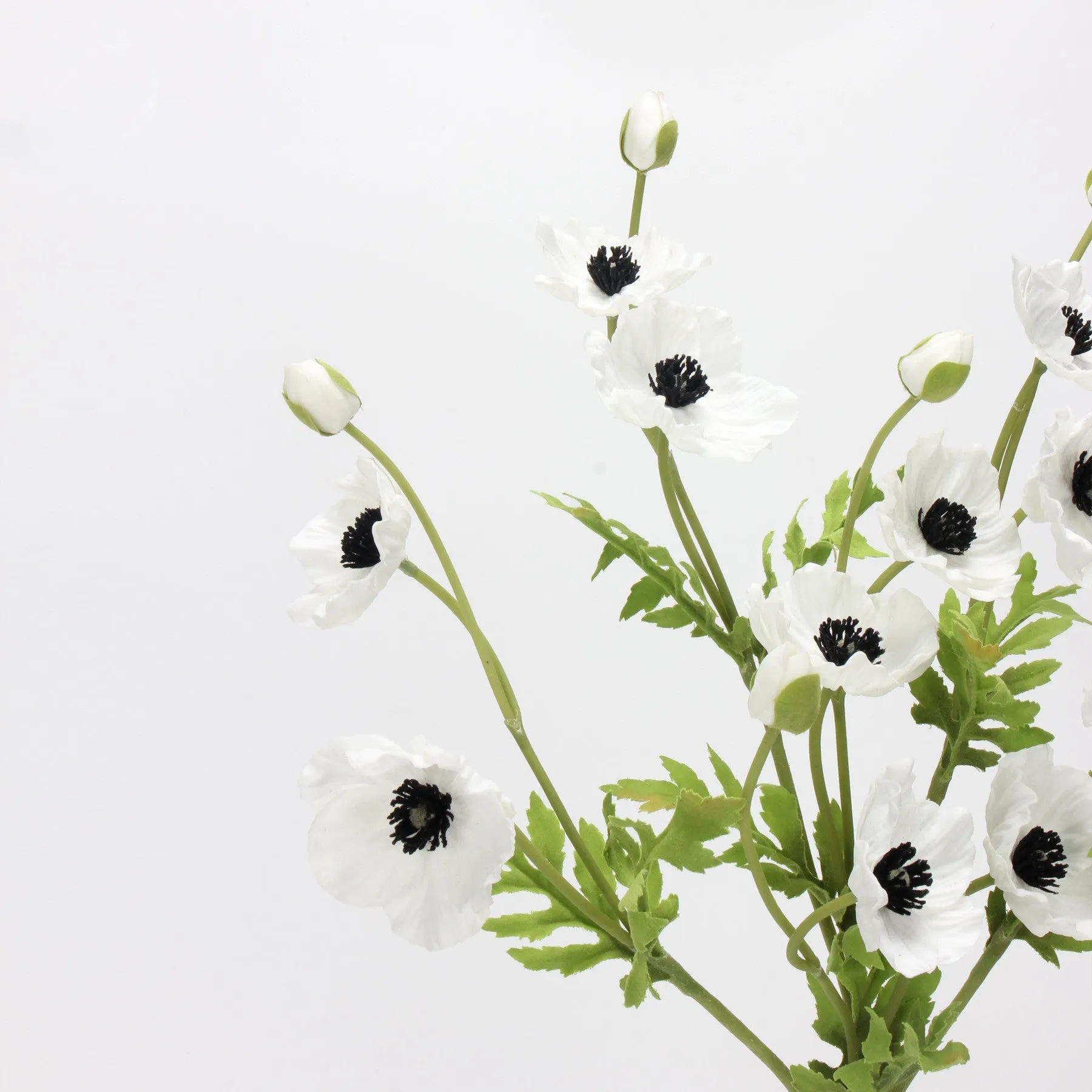 Premium Real Touch Poppy Spray Stem