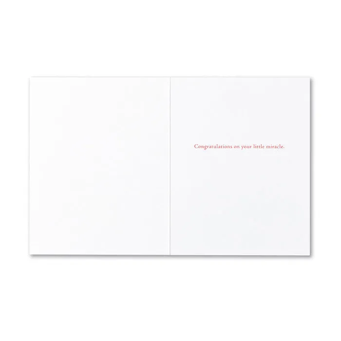 "There is a miracle in every new beginning." —Hermann Hesse - Baby Card