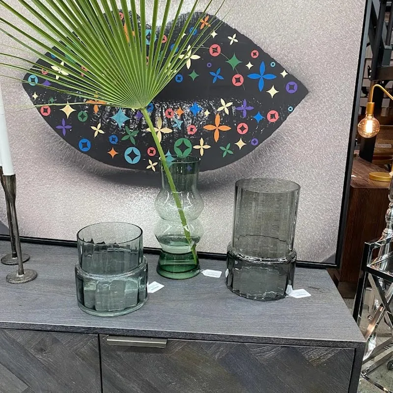 Ralph Small Glass Green Vase (16cm)