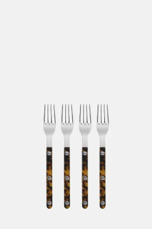 Set/4 Cake Forks Bistrot Tortoise