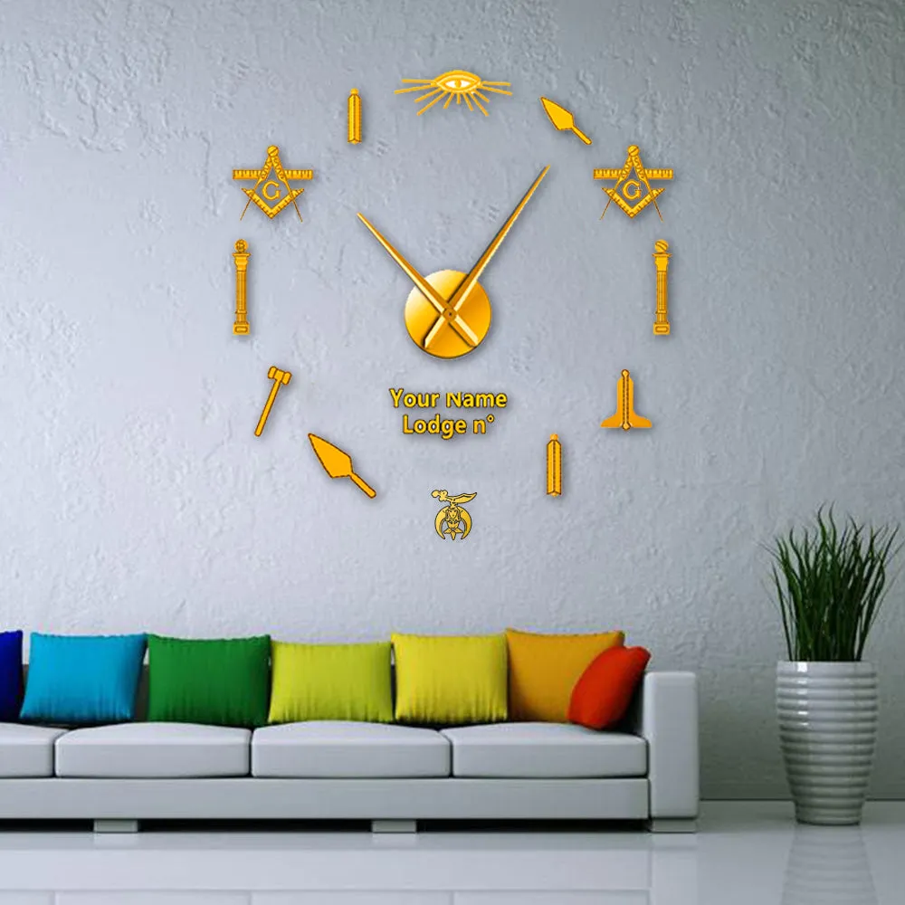 Shriners Clock - Frameless Design