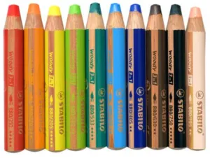 Stabilo Woody 3-in-1 Wax Crayons / Pencils – (singles various colors)