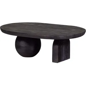 Steppe Black Mango Wood Coffee Table