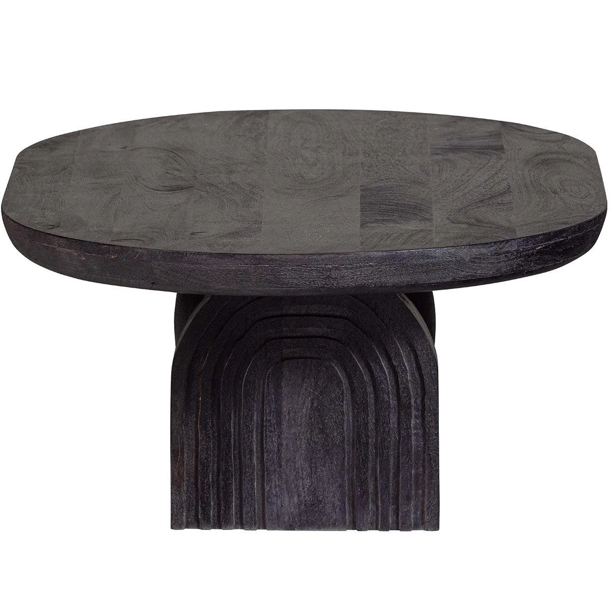 Steppe Black Mango Wood Coffee Table