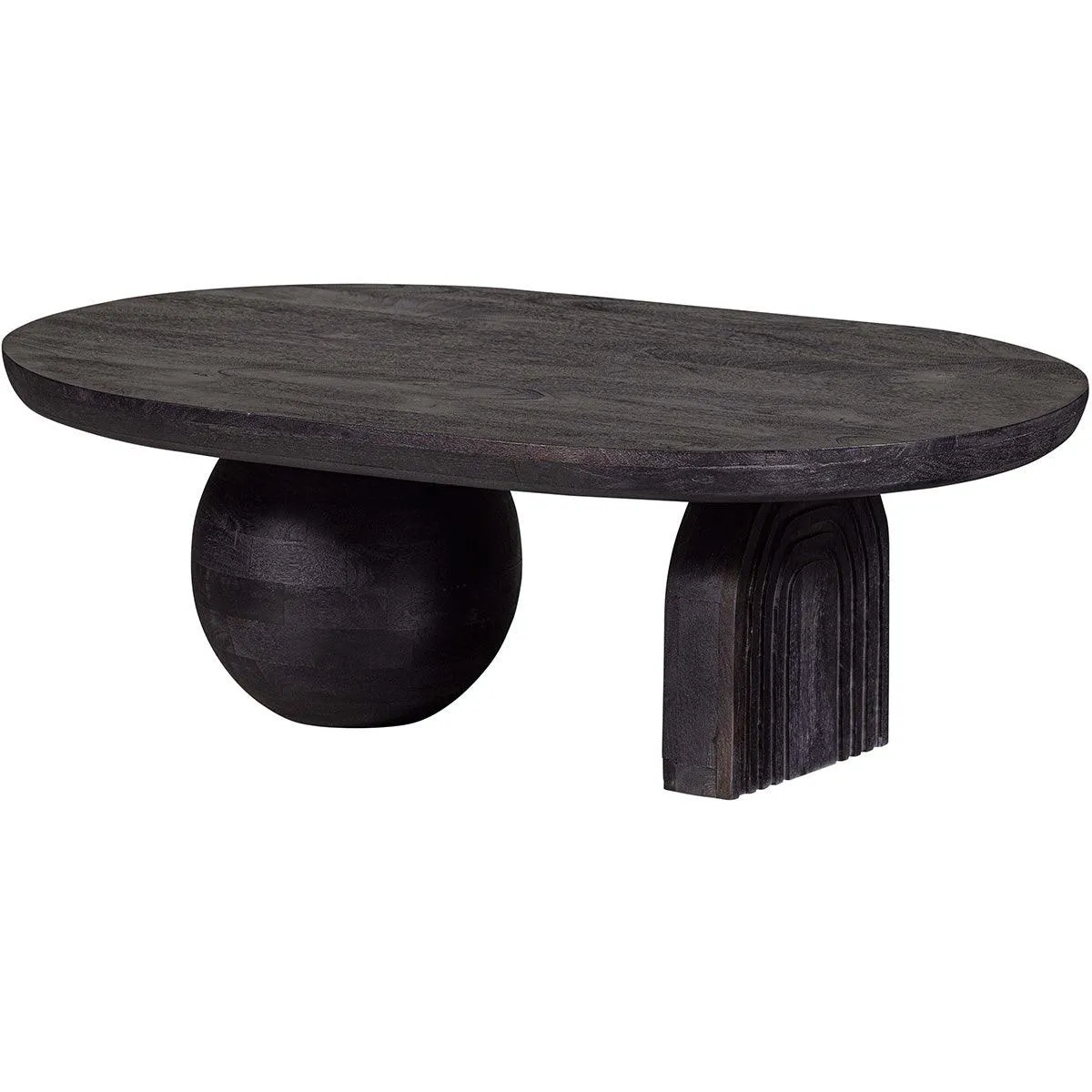 Steppe Black Mango Wood Coffee Table