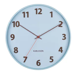 Summertime Wall Clock – Soft Blue (40cm)