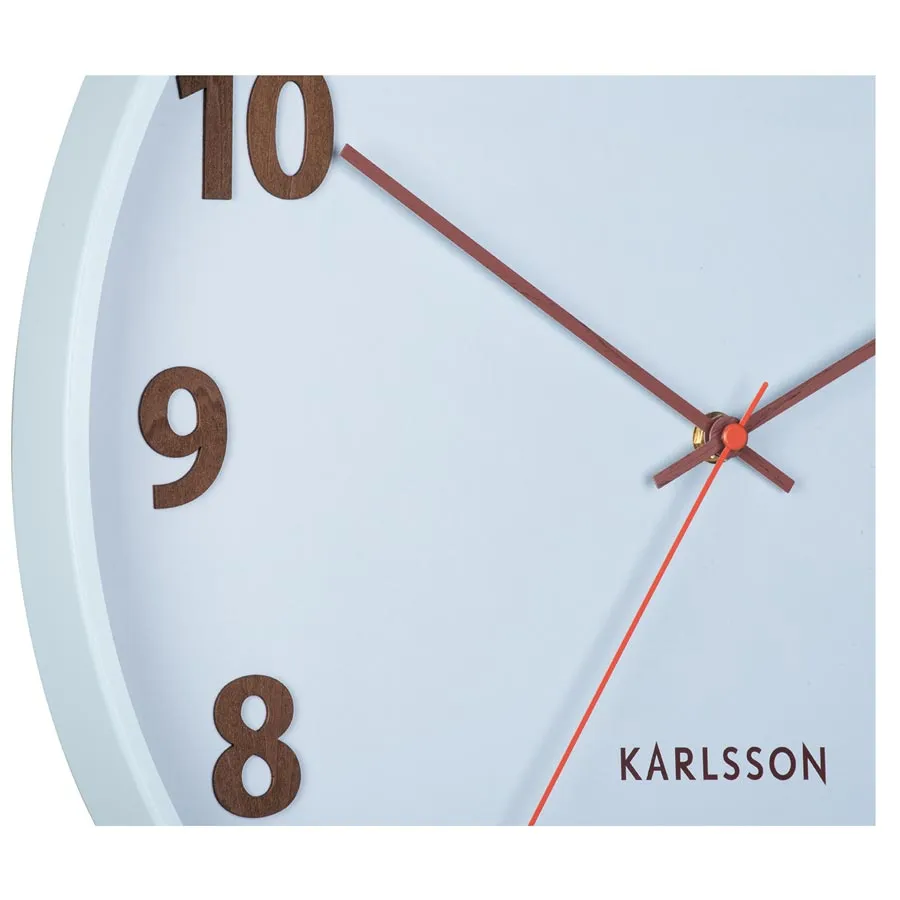 Summertime Wall Clock – Soft Blue (40cm)