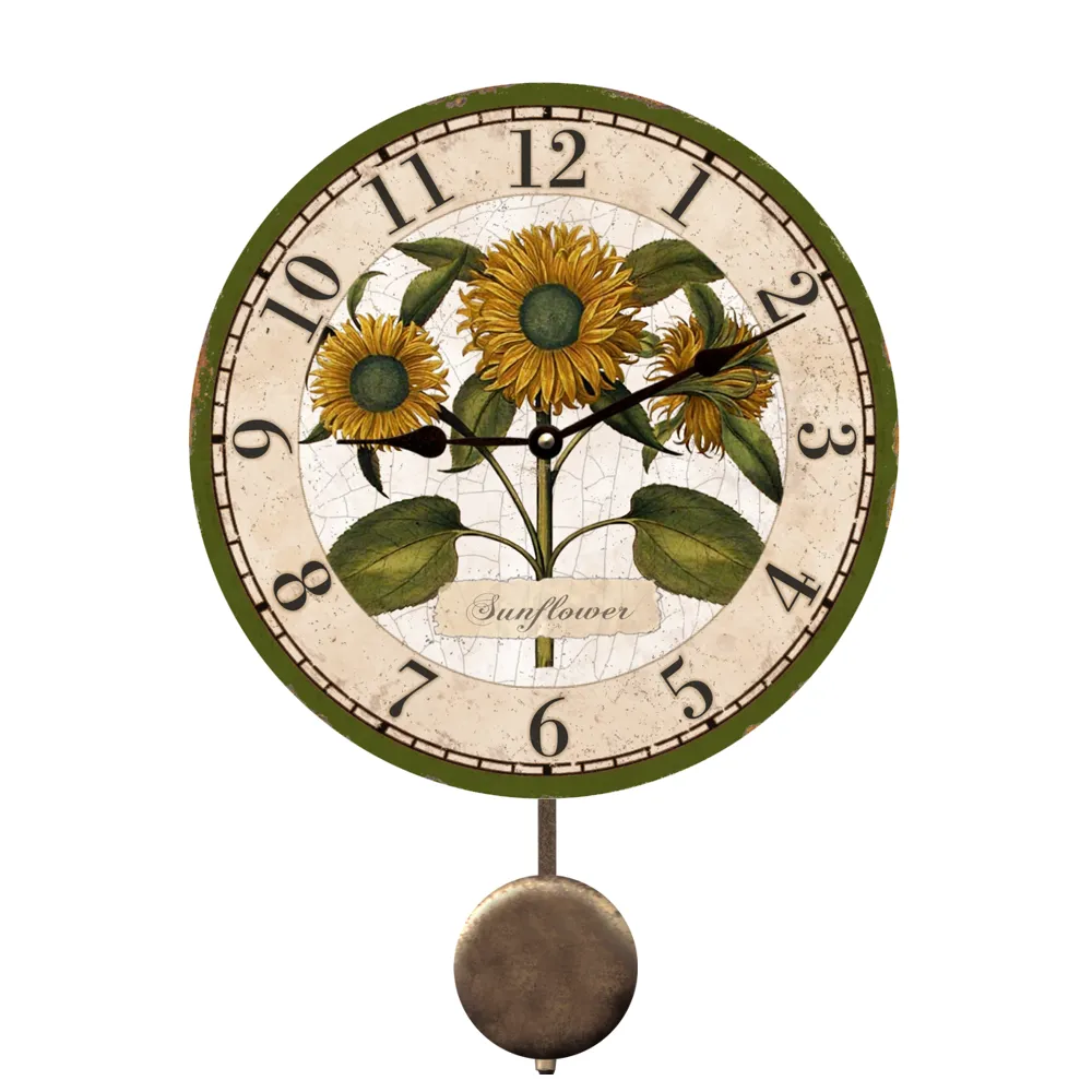 Sunflower Wall Clock- Sunflower Clock