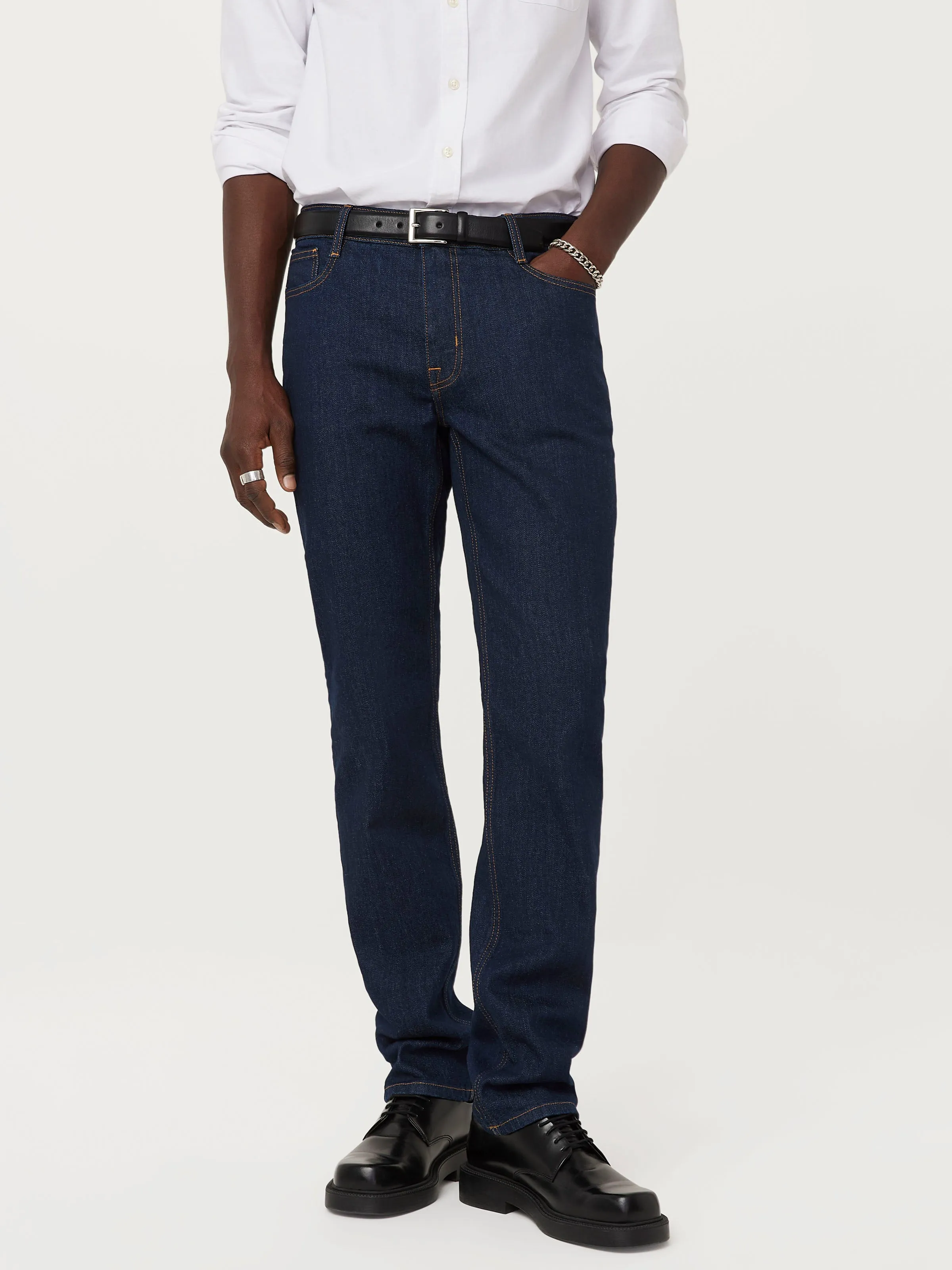 The Adam Slim Jean in Dark Blue