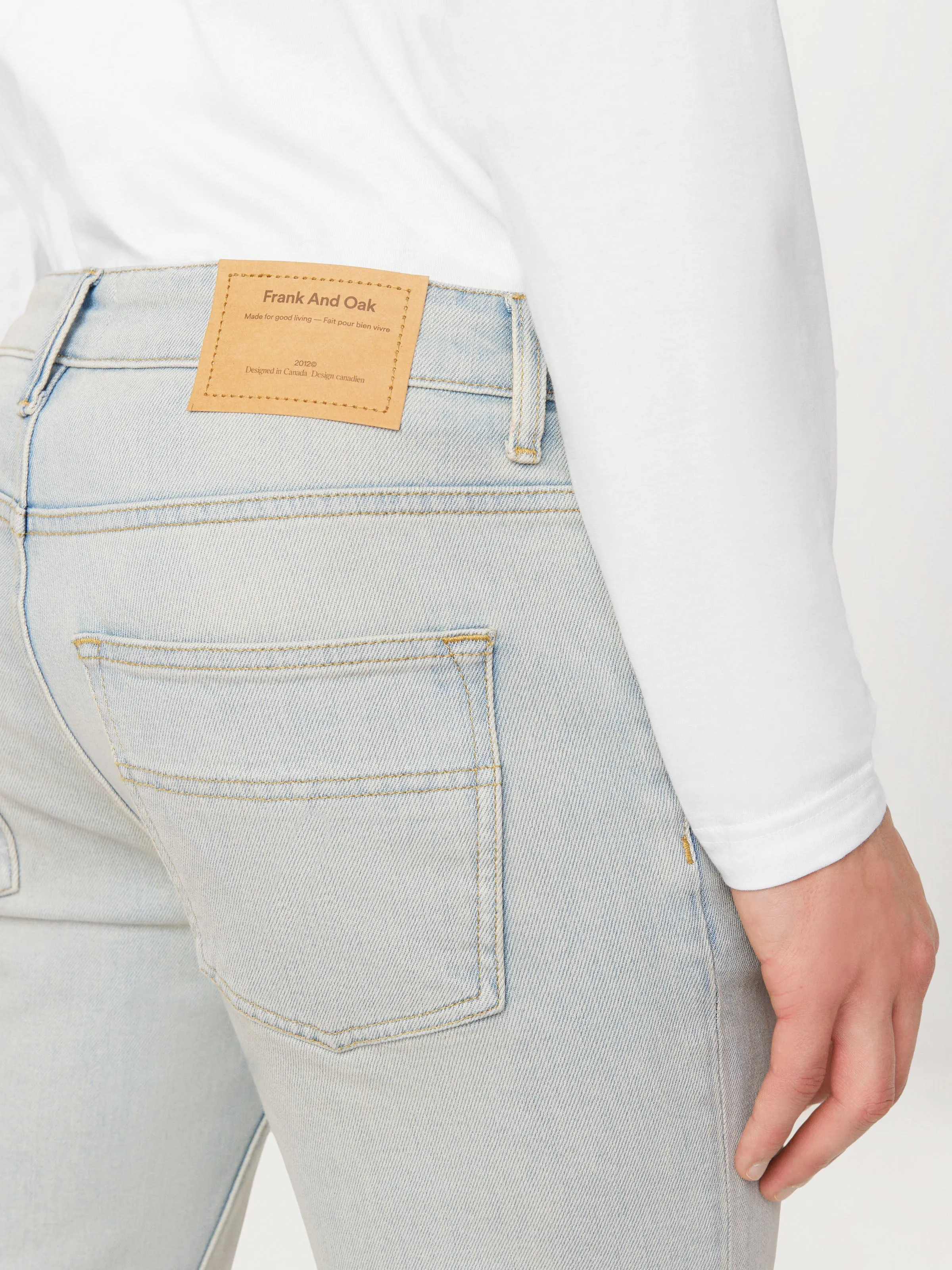 The Adam Slim Jean in Dirty Light Indigo