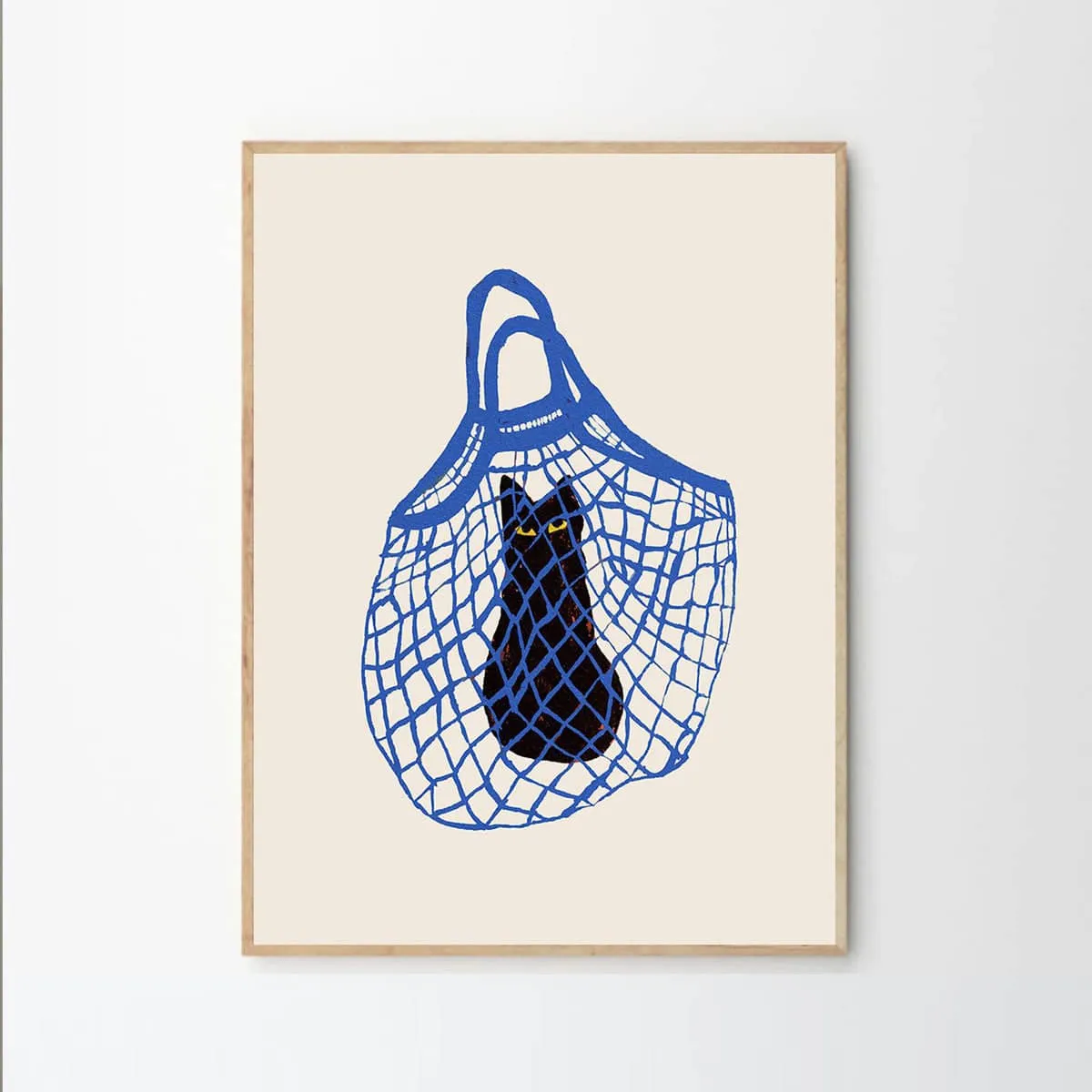 The Cat'S In The Bag Print 30Cm X 40Cm