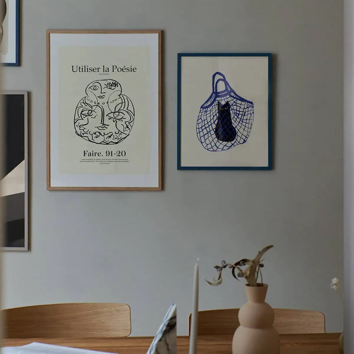 The Cat'S In The Bag Print 30Cm X 40Cm
