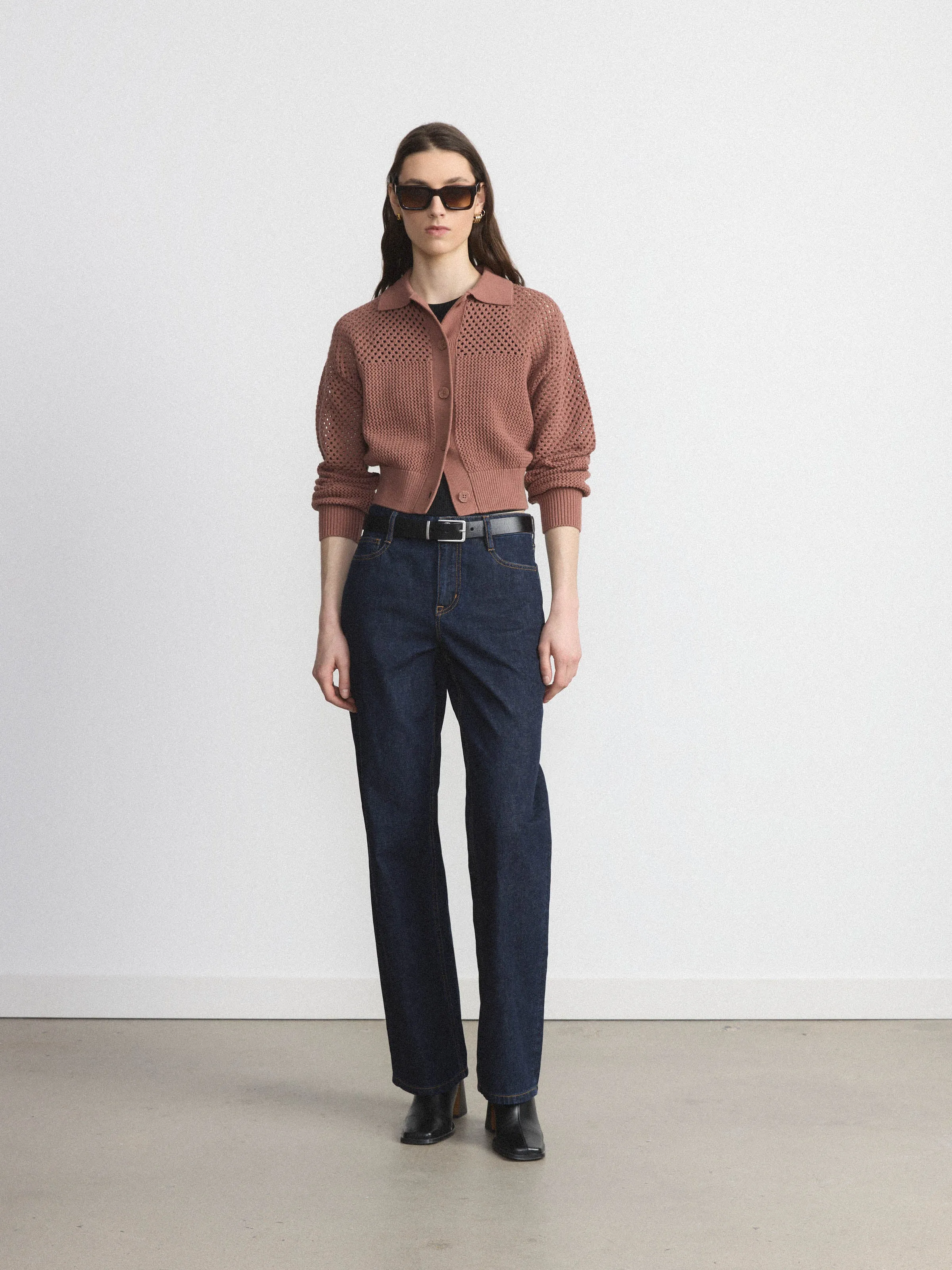 The Courtney Loose Jean in Dark Wash