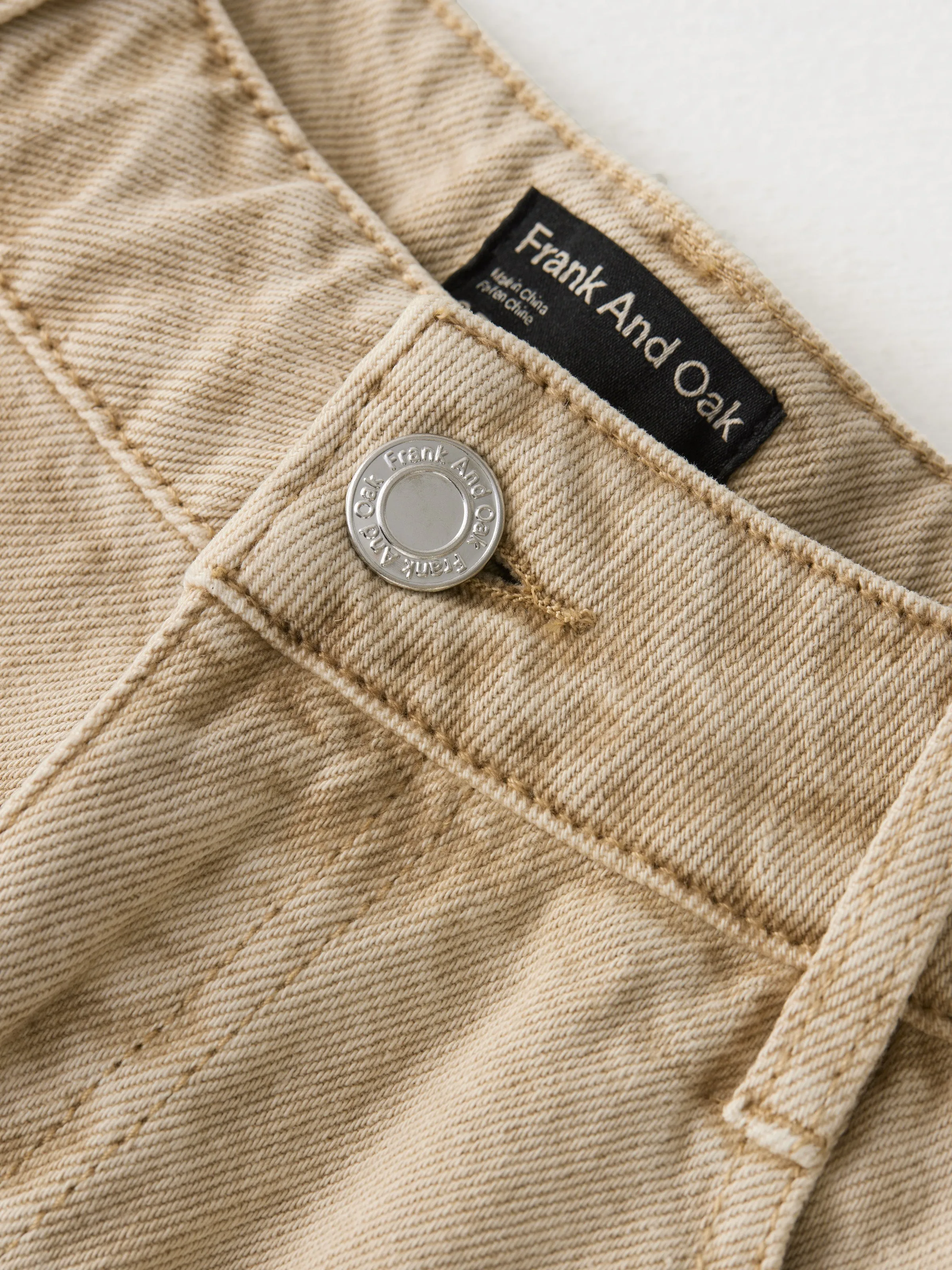 The Courtney Mid Rise Loose Fit Jean in Beige