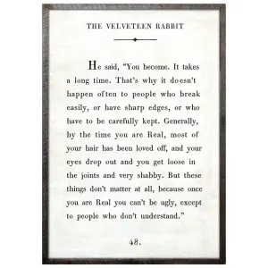 The Velveteen Rabbit Art Print